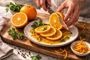 Teleći odresci sa pomorandžom - Postupak