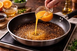 Teleći odresci sa pomorandžom - Postupak