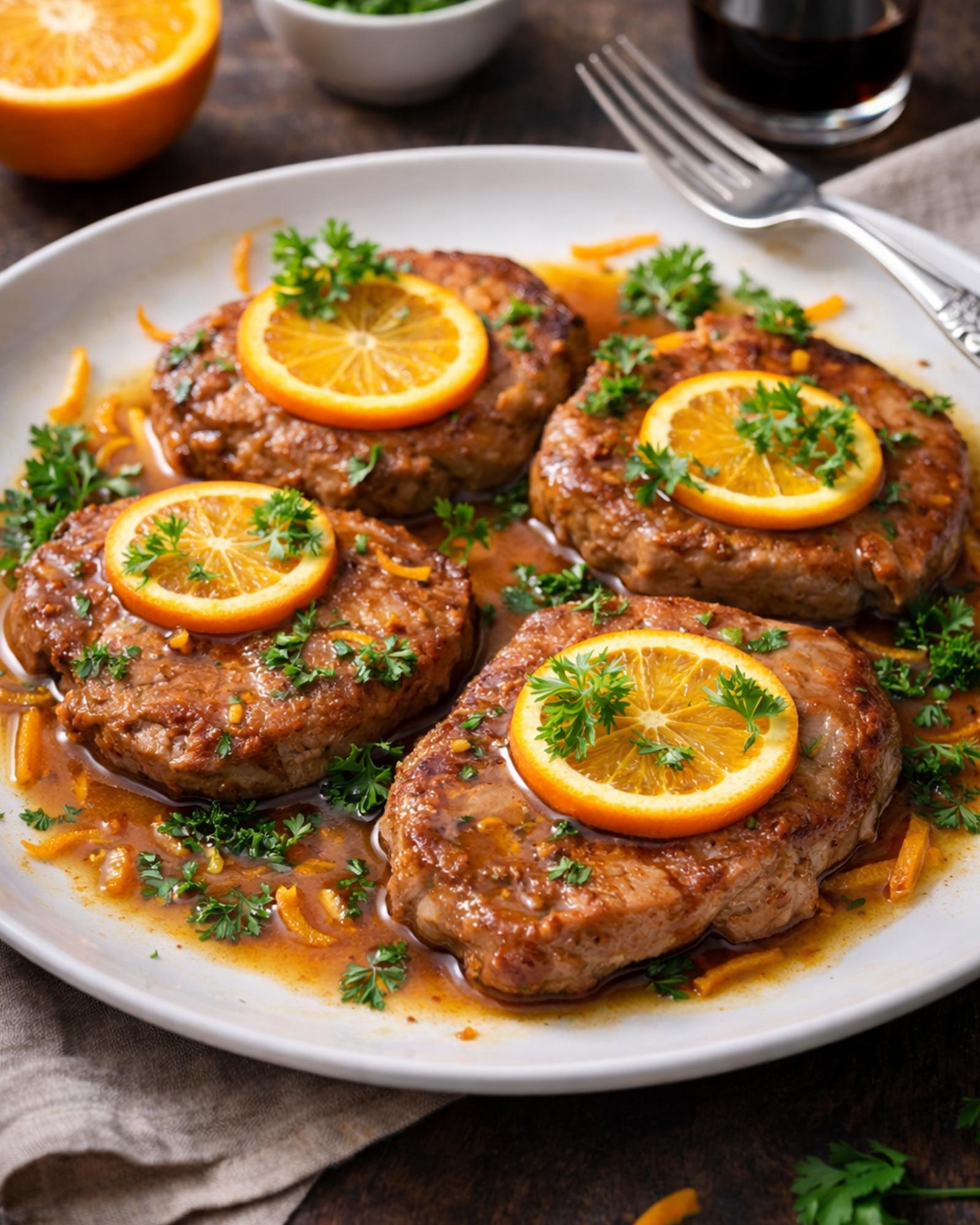 Teleći odresci sa pomorandžom