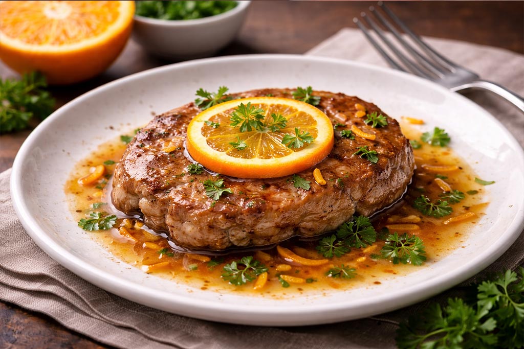 Teleći odresci sa pomorandžom