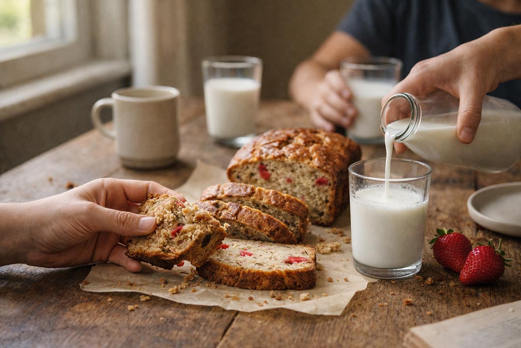 Banana hleb sa jagodama