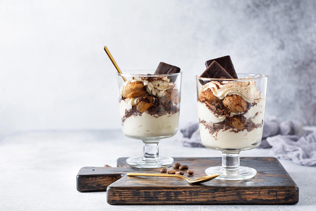 Dizajn desertnog menija u restoranu 