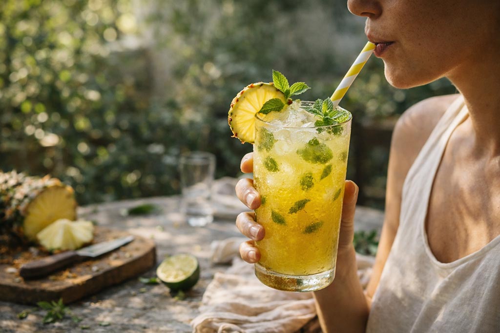 Mojito sa ananasom i kokosom 