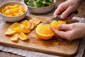 Salata od valerijane i pomorandže - POSTUPAK