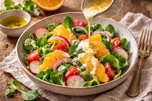 Salata od valerijane i pomorandže - POSTUPAK